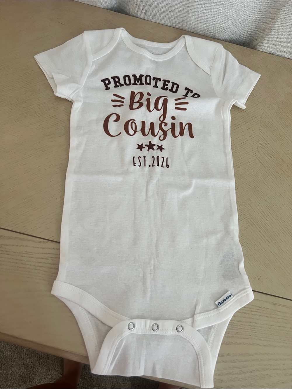 New Big Cousin Onsie
